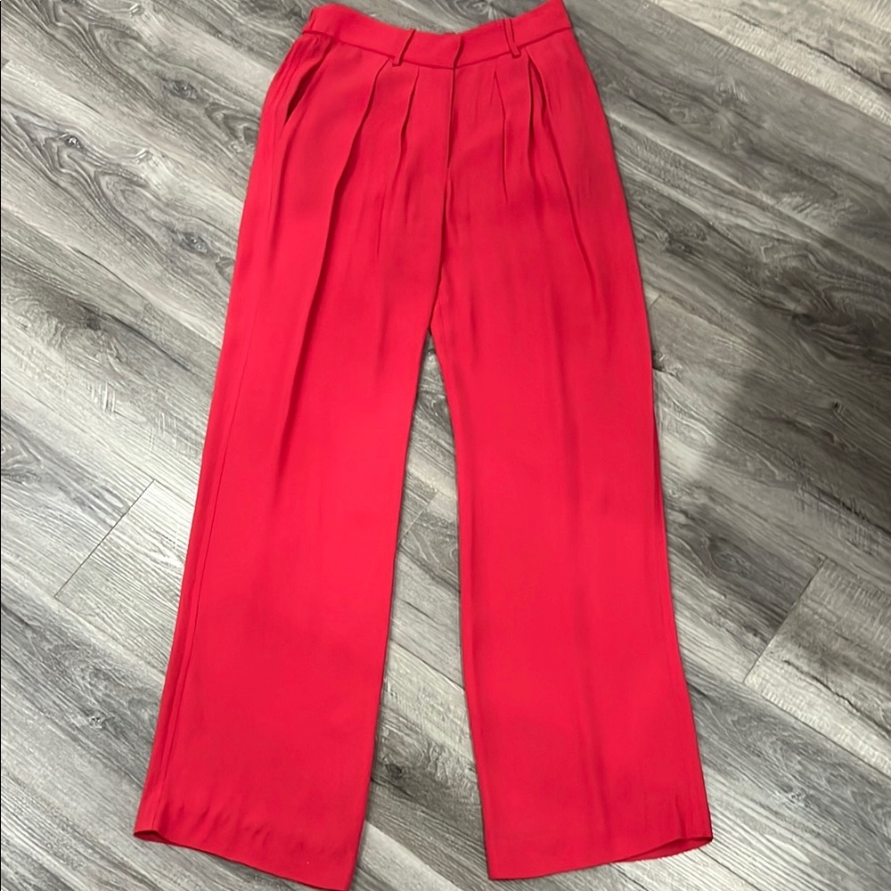Elegant Red Women's Pants